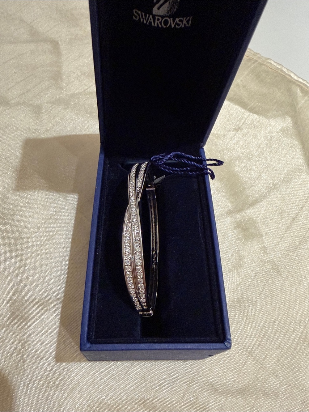 Swarovski Bracelet Silver tone New in box